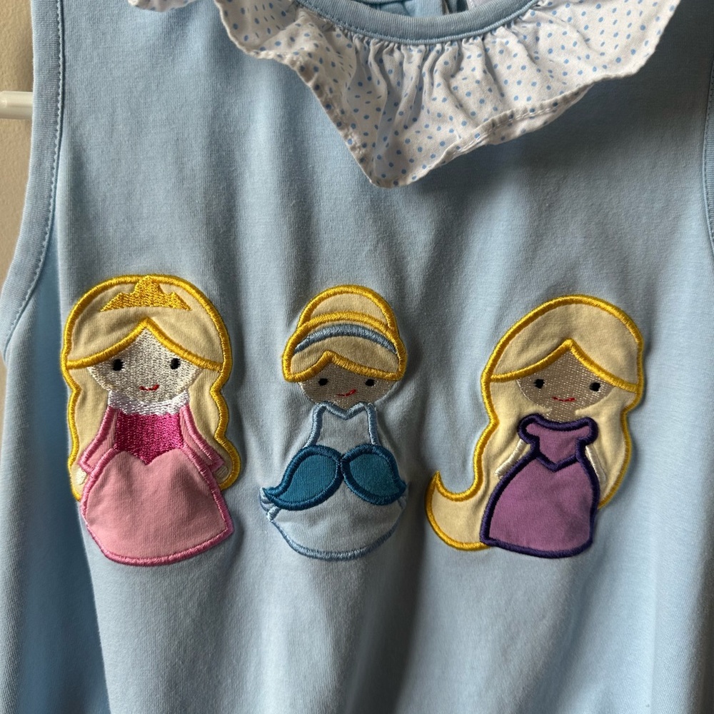 Sticky Fish Disney Princess Kids Bubble with Ruffle Size 3T - - Picture 2 of 5
